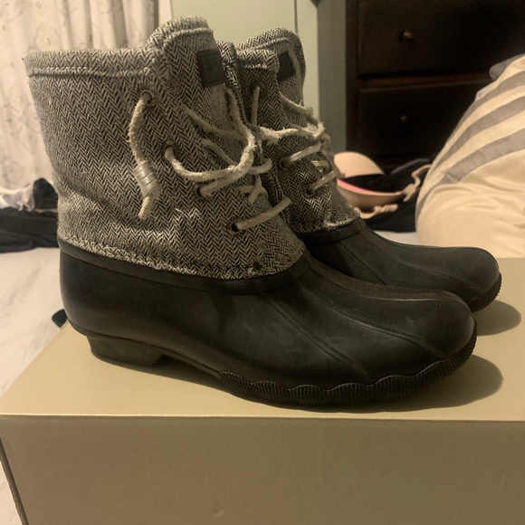 sperry herringbone duck boots
